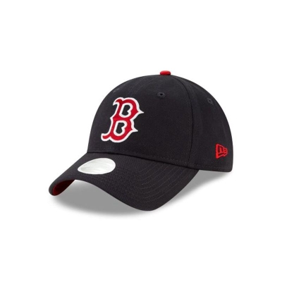 Blue Boston Red Sox Hat - New Era MLB Bow Back 9TWENTY Adjustable Caps USA1523074